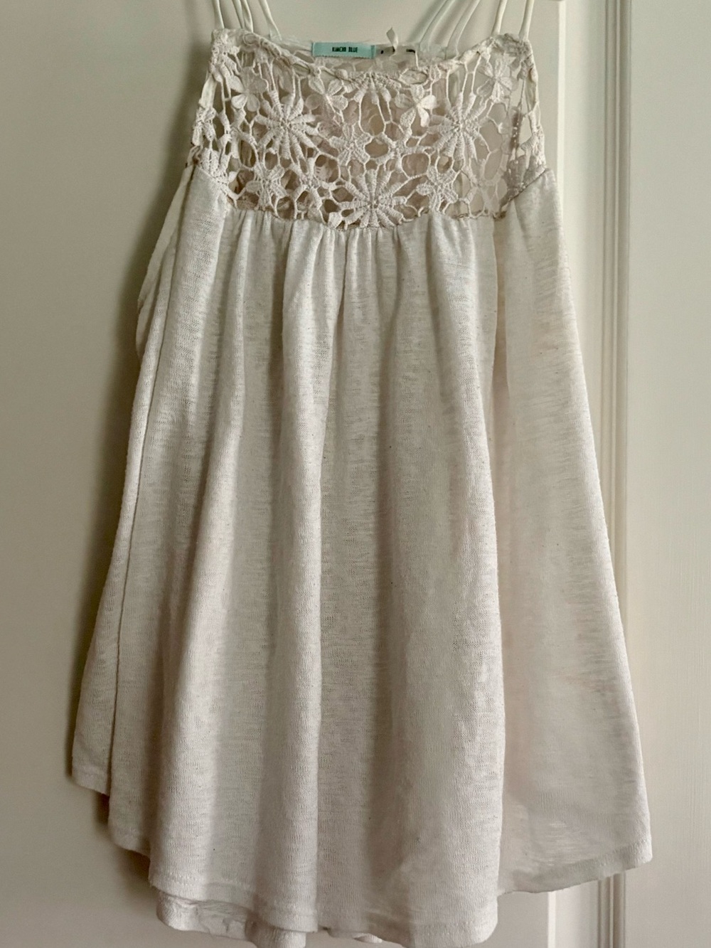 Kimchi Blue Cream Crochet Yoke Camisole
